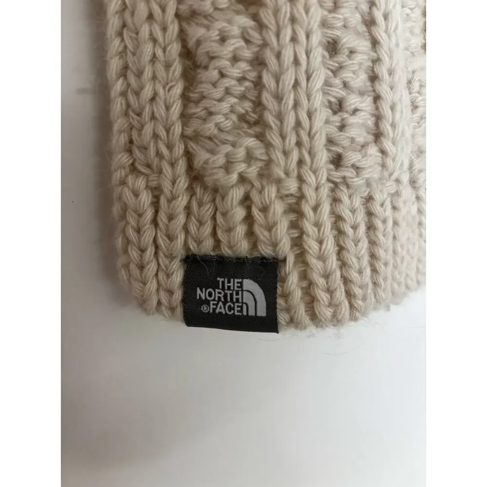 North Face Cream Knit Winter Scarf - Picture 2 of 2